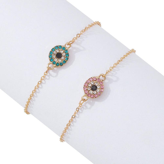 B1327 Simple Couple Bracelet Bracelet Set Simple Diamond Jewelry Niche Geometric Creative Accessories Female