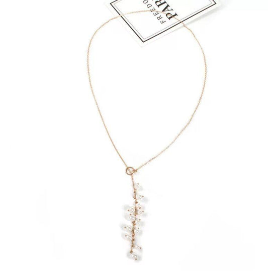 Sexy all-match size mix-and-match pearl long jewelry tassel pendant geometric ins alloy necklace female