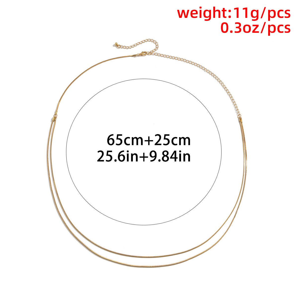 Simple cold snake bone chain double waist chain female hip-hop trend sexy geometric body chain