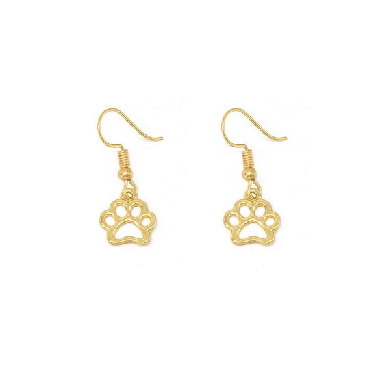 Explosive first jewelry hollow dog print earrings dog paw footprint earrings cute animal feet