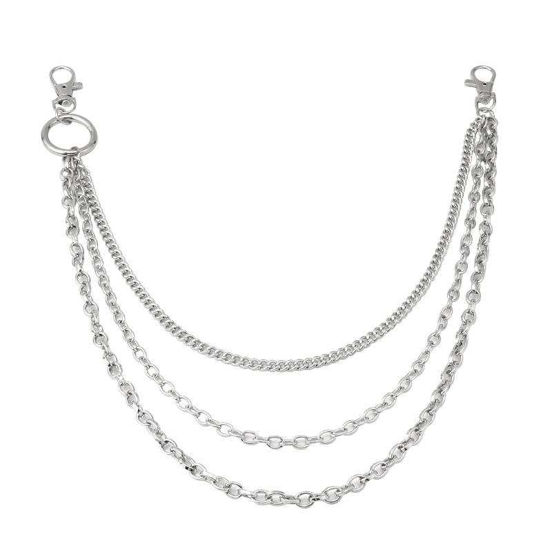 Punk waist chain multi-layer chain personality creative body chain hip-hop rock retro trend pants chain