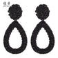 Magnesium Di E4824 Fashion Explosion Style Personality Trend Water Drop Hollow Earrings Female