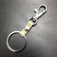 Top layer real cowhide waist pendant dog buckle key ring leather key chain jewelry accessories multi-color