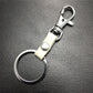 Top layer real cowhide waist pendant dog buckle key ring leather key chain jewelry accessories multi-color