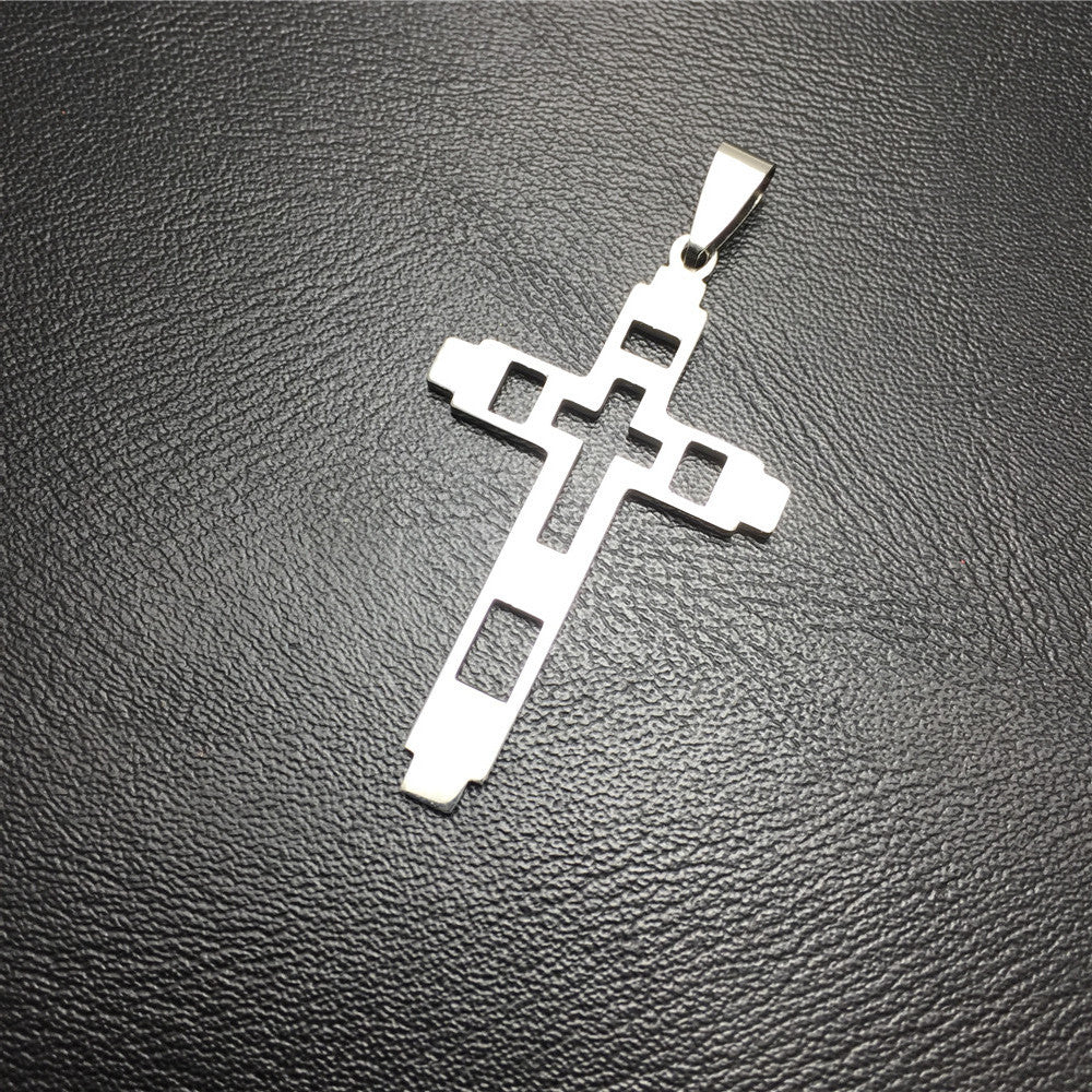 Skull Counter-Strike Blade Anchor Cross Titanium Steel Pendant Stainless Steel Metal Necklace Accessories Collection