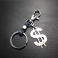 US dollars, US knives, titanium steel pendant, stainless steel hanging price, cowhide key chain, Valentine's Day gift bag pendant
