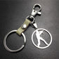 Anime game CSGO anti-terrorist stainless steel pendant leather key chain pendant multi-color optional