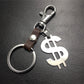 US dollars, US knives, titanium steel pendant, stainless steel hanging price, cowhide key chain, Valentine's Day gift bag pendant