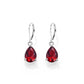 Creative earrings drop shape zirconium inlaid earrings fashion multi-color ladies earrings
