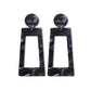 Acetate plate earrings fashion exaggerated earrings geometric strip square colorful earrings