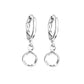 Jewelry Simple and Versatile Alloy Shell Earrings Feminine Hollow Star Diamond Moon Earrings