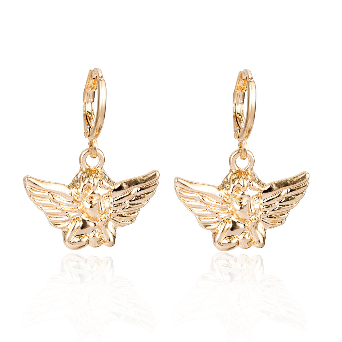Jewelry Simple and Versatile Alloy Shell Earrings Feminine Hollow Star Diamond Moon Earrings
