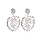 Fashion hollow leaf stud earrings national classic style