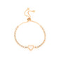 Fashionable Rose Gold Heart Zircon Bracelet Small Fresh Simple Diamond Ladies Bracelet Bracelet