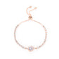 Fashionable Rose Gold Heart Zircon Bracelet Small Fresh Simple Diamond Ladies Bracelet Bracelet