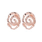 Earrings retro swirl concave-convex earrings earrings ins personality snail spiral ear jewelry