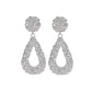 Pop Earrings Water Drop Embossed Bohemian Stud Earrings Punk Geometric Metal Earrings