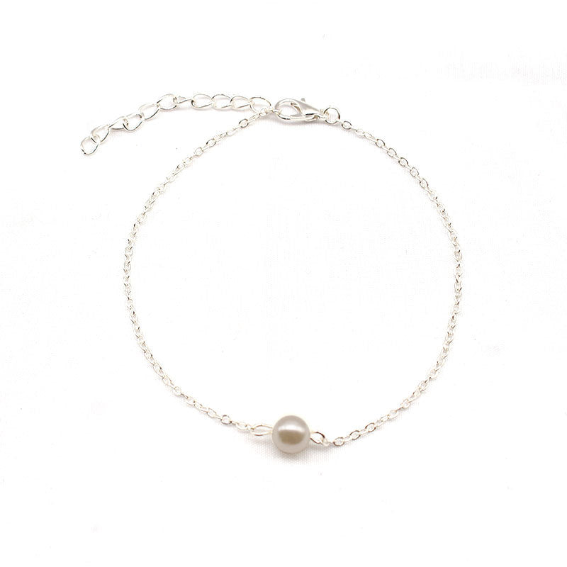 Accessories Beach Pearl Anklet Female Simple Fashion Creative Foot Decoration Ankle Chain