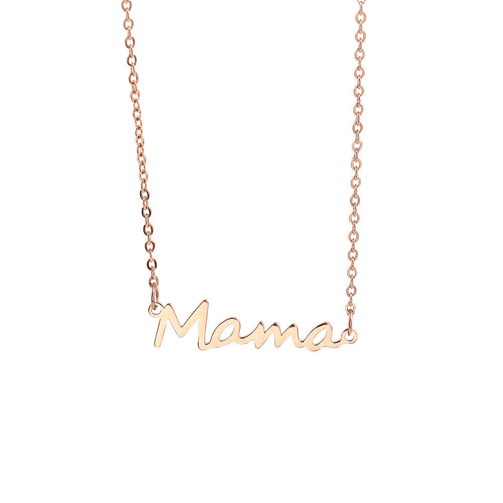 Mama Stainless Steel Alphabet Bracelet Mother's Day Series Ladies Jewelry