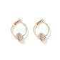 ins color crystal ball earrings retro fashion color diamond ball earrings earrings earrings