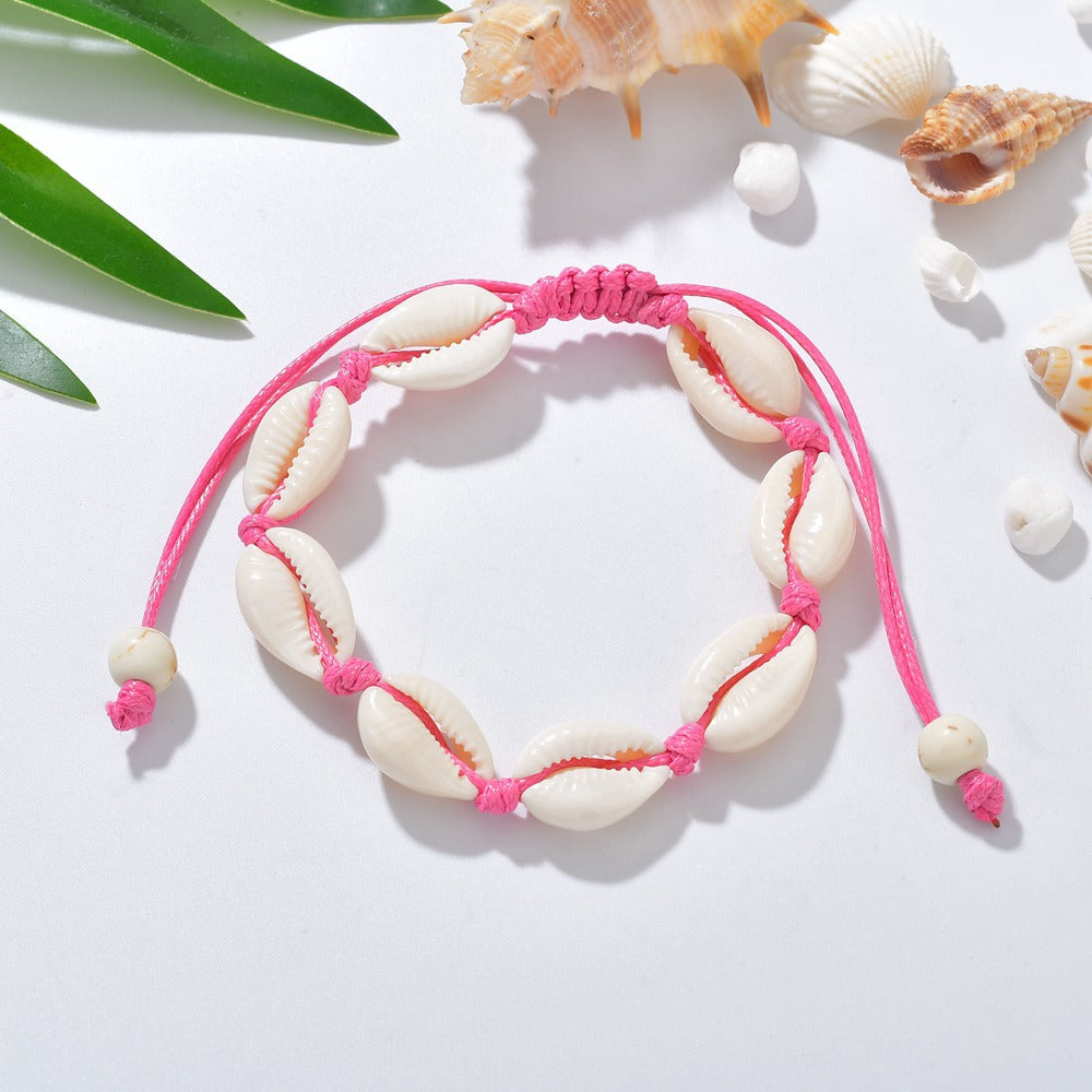 Jewelry Personality Creative Hawaii Love Casual Hand Decoration Shell Braided Bracelet