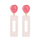 Exaggerated geometric earrings imitation pearl fashion net red candy earrings earrings earrings trendy ear accessories