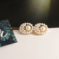 Jewelry pearl word clip hair clip headdress female net red creative geometric side clip hair accessories