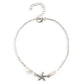 Simple beach anklets handmade tassel five-pointed star anklet starfish real pearl accessories