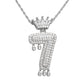 Necklace Fashion Personality Item Jewelry Trend Crown Digital Hip Hop Street Pendant Male