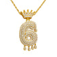 Necklace Fashion Personality Item Jewelry Trend Crown Digital Hip Hop Street Pendant Male