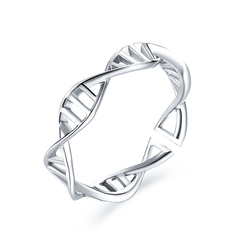 Hand Jewelry Cross Stripes Rose Gold Women's Ring Fashion Rhombus Fishbone Opening Versatile Ring