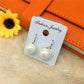 High-quality gold-plated hypoallergenic bead earrings simple female earrings youth girl accessories