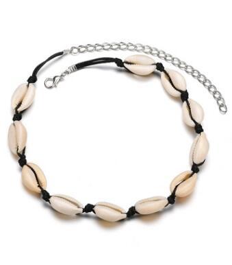 Fashion Jewelry Hawaii Personality Casual Pendant Braided Shell Short Clavicle Necklace