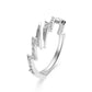 Jewelry Creative Irregular Geometric Zircon Lightning Open Ring Hand Jewelry