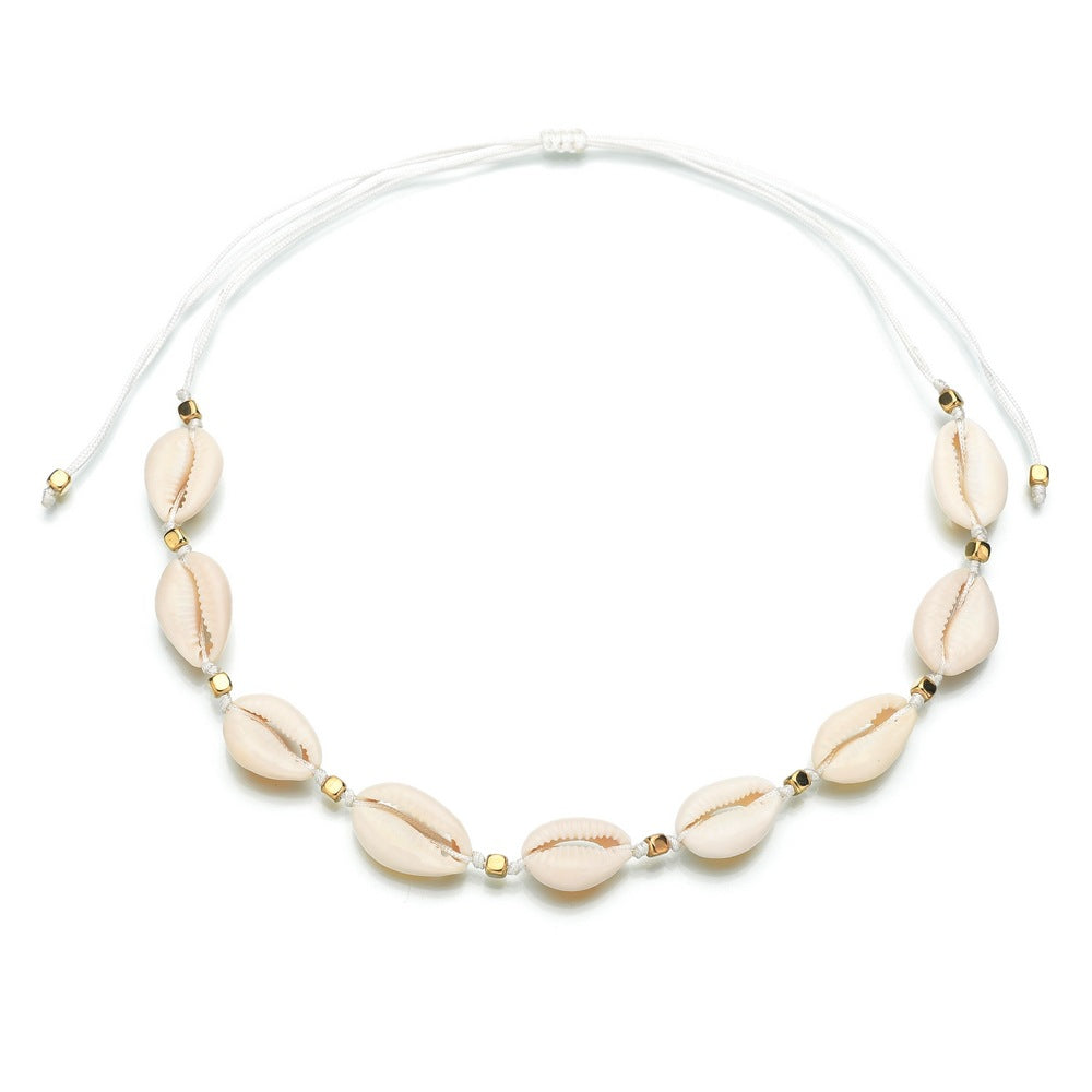 Accessories Boho Chic Choker Shell Bracelet Set