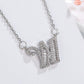26 letter item jewelry wife's romantic travel copper micro-inlaid pendant Xie Na with the same style of personalized necklace jewelry