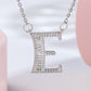 26 letter item jewelry wife's romantic travel copper micro-inlaid pendant Xie Na with the same style of personalized necklace jewelry