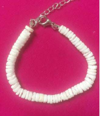 White Ocean Elements Round Broken Shell Conch Choker Beach Vacation Items Jewelry