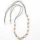 Fashion jewelry non-mainstream personality shell necklace cotton thread female workers wear shell necklace clavicle chain