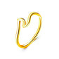 Fashion geometric ring personality simple wave ring ring female wave hand jewelry creative accessories