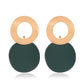 Fashion geometric earrings simple three-dimensional disc earrings earrings personality irregular round earrings women