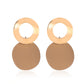 Fashion geometric earrings simple three-dimensional disc earrings earrings personality irregular round earrings women