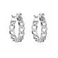 Earrings Frosty Simple Hollow Geometric Earrings Short Irregular Chain Earrings Women