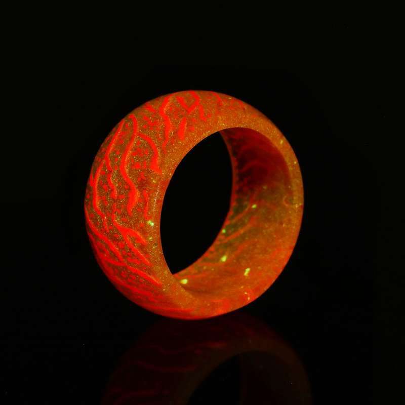 secretwood hand jewelry trend magic forest cool luminous crack ring does not fade
