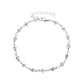 Foot decoration simple transparent rhinestone anklet temperament beach lady simple round flash diamond anklet