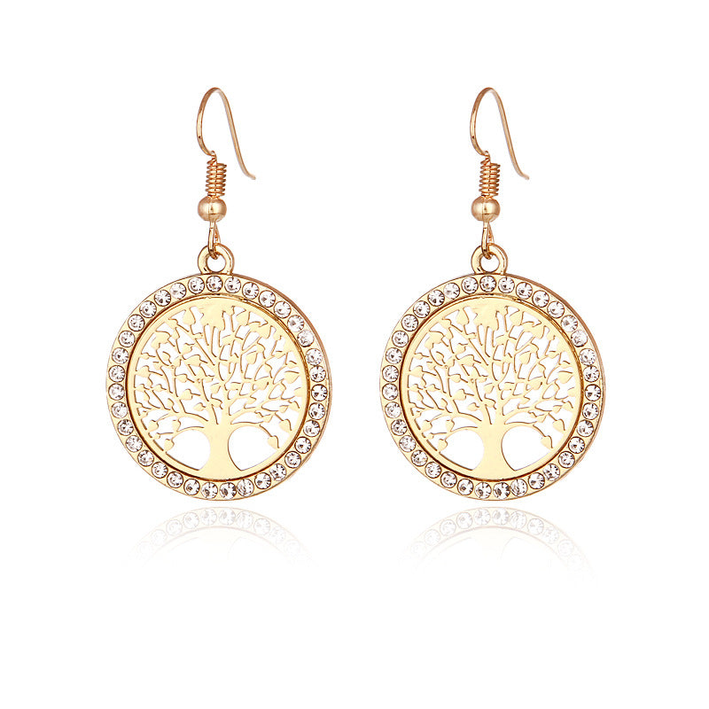 Tree of Life Pendant Necklace Jewelry Fashion Personality Hollow Peace Tree Necklace