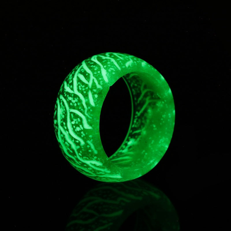 secretwood hand jewelry trend magic forest cool luminous crack ring does not fade