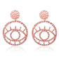 Exaggerated personality, hollow outline, eye earrings, earrings, female non-mainstream street photography, fun and exaggerated earrings