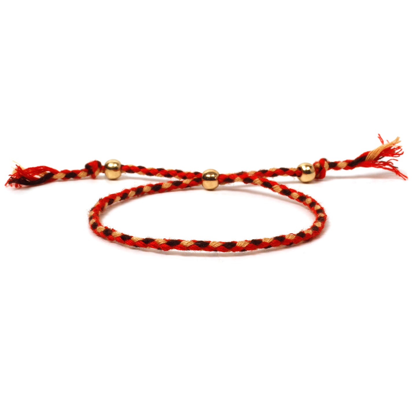 Jewelry Gold Bead Bracelet Women's Fashion Handwoven Color Thread Jewelry