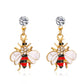 Earrings Cute Bee Diamond Stud Earrings Female Personality Sweet Earrings Long Earrings